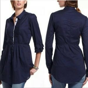 HD in Paris Anthropologie Fan FoldsTunic Top